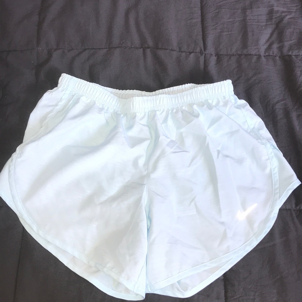Nike light blue athletic shorts